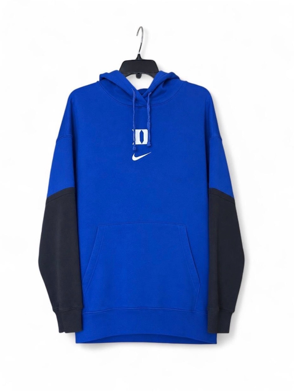 Nike Duke Blue Devils Men’s Large Blue & Gray Pullover Hoodie Swoosh